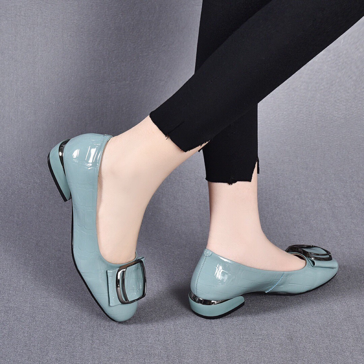 Women's Low-cut Flat Pumps Genuine Soft Mom Men's Shoes
