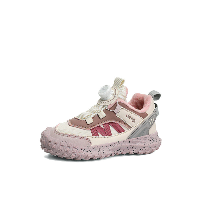Children's Trendy Pretty Fleece-lined Waterproof Warm Kid's Sneakers
