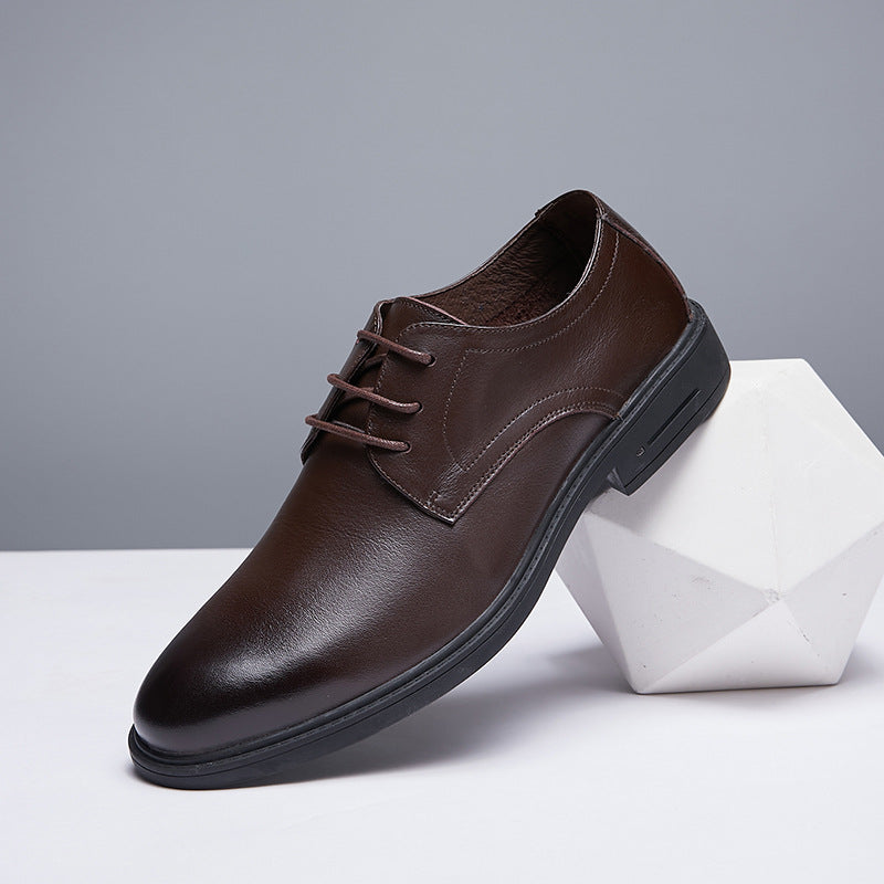 Men's Light Soft Breathable Business Autumn Genuine Leather Shoes
