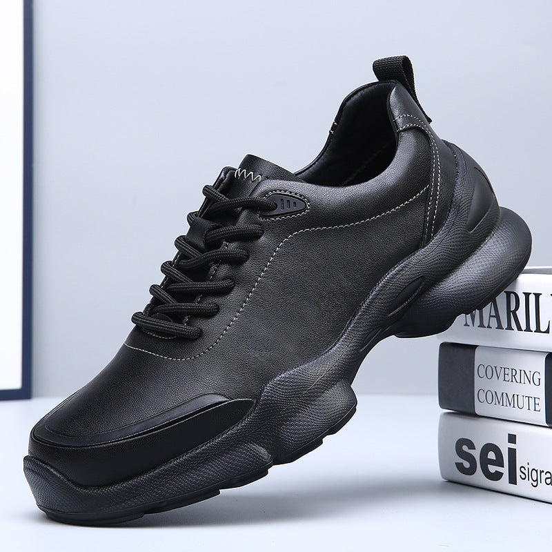 Men's Cowhide Walking Breathable Hollow Sports Lightweight Men's Shoes