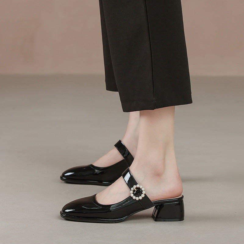 Women's Travel Outdoor Live Broadcast Closed Toe Heels