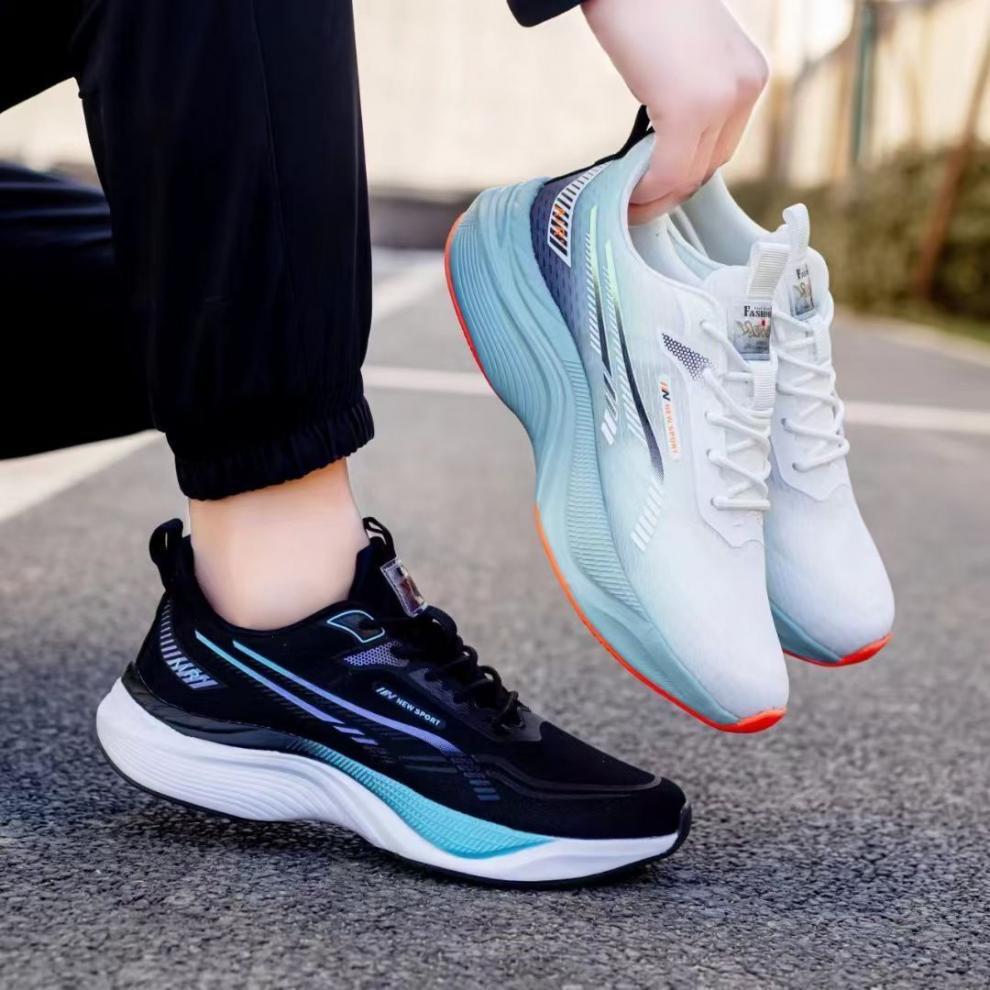 Thick Running Shock Absorption Training Breathable Sports Physical Sneakers