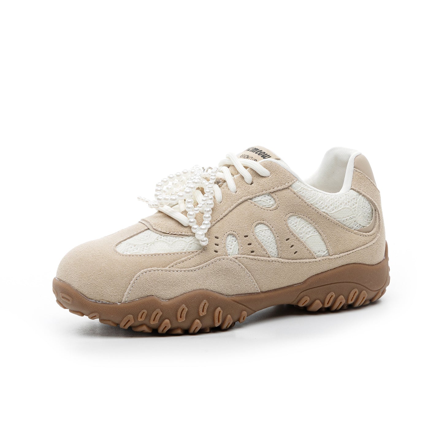 Women's Dad Platform White Breathable Sports Leisure Casual Shoes