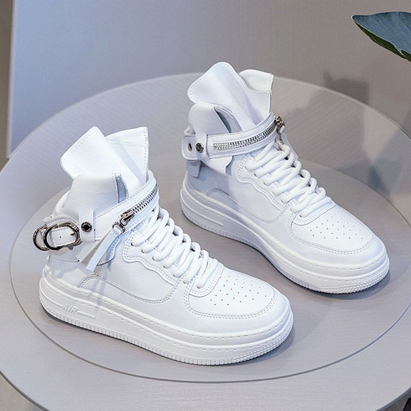 Women's Authentic Trendy White Spring Air Force Sneakers