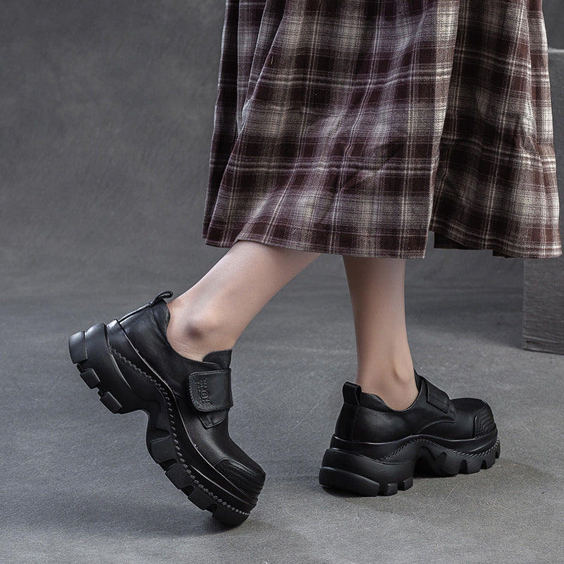 Women's Shu Retro British Style Four Platform Heels