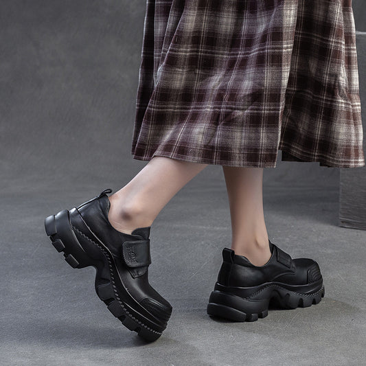 Women's Shu Retro British Style Four Platform Heels