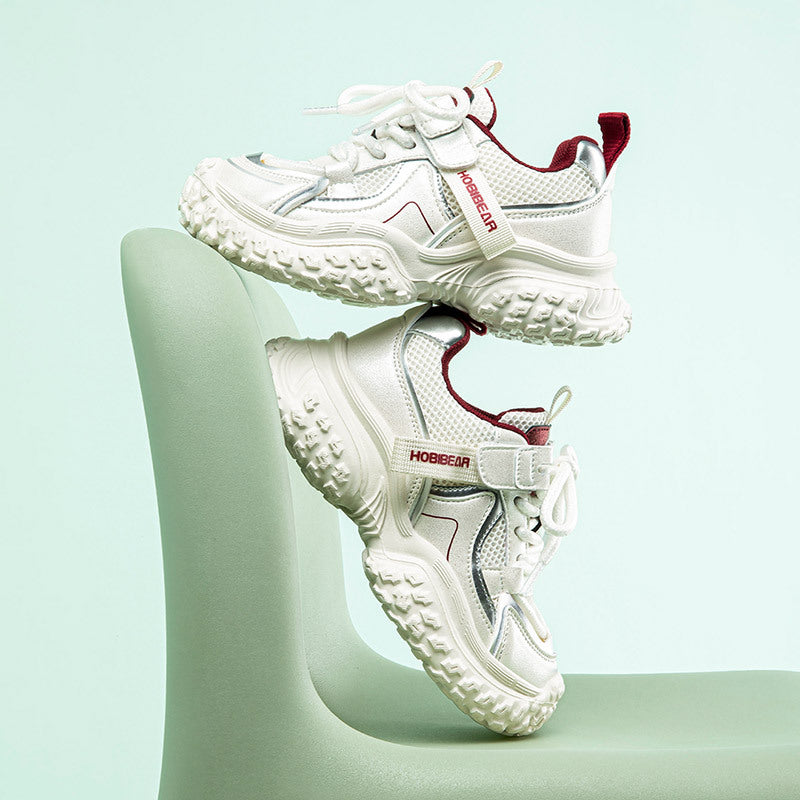 Glamorous Double Mesh Breathable Campus Daddy Kid's Sneakers