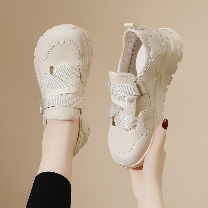 Women's Velcro Lightweight Fashion Autumn Running Shock Casual Shoes