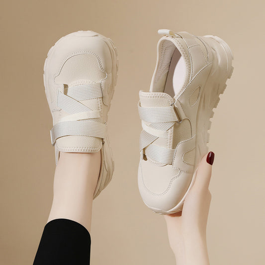 Women's Velcro Lightweight Fashion Autumn Running Shock Casual Shoes