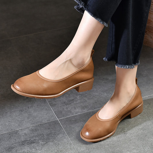 Women's Price Pumps Soft Bottom Black Low-cut Women's Shoes