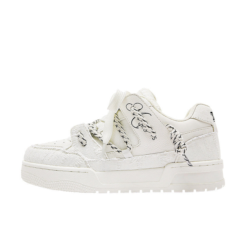 Women's & Men's Homemade Design Pairs Of Shoelaces Bread Sneakers