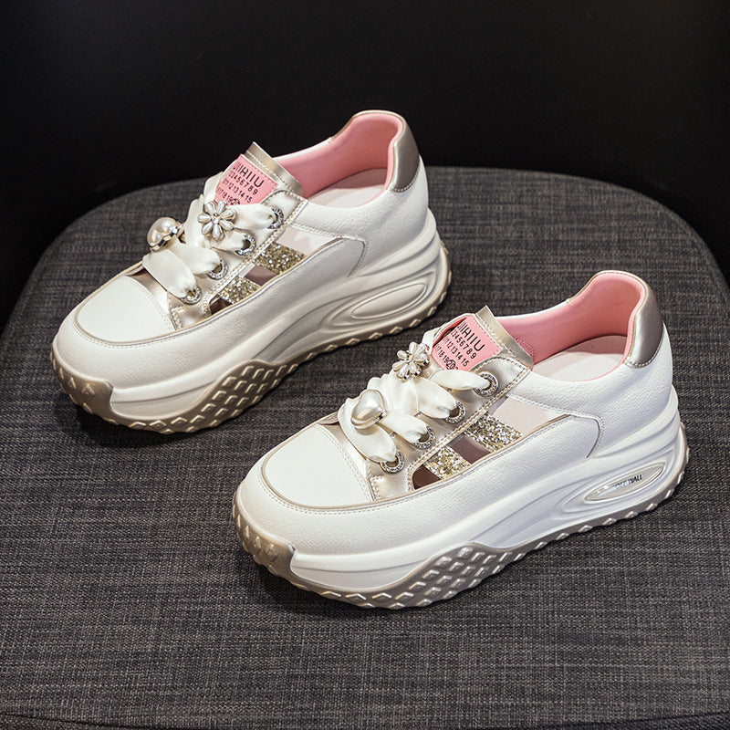 Women's Summer Stylish Lightweight Height Increasing Insole Women's Casual Shoes