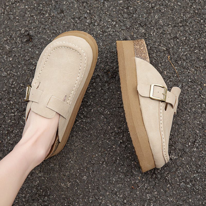 Women's Height Increasing Insole Small Platform Muffin Slippers