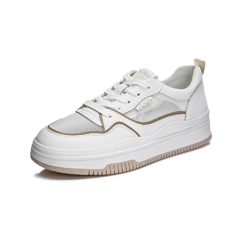 Women's Genuine Mesh White For Summer Breathable Slimming Casual Shoes