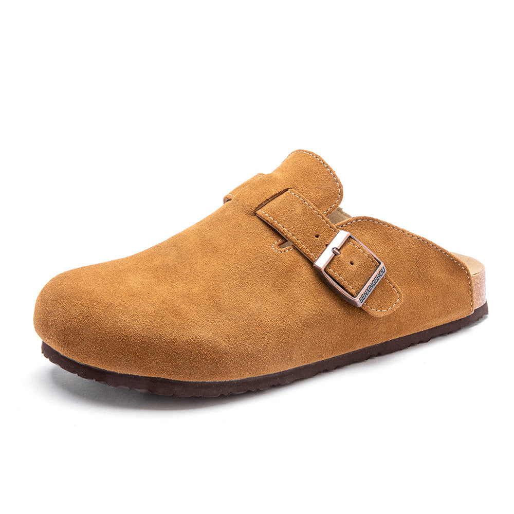 Men's Summer Breathable Half Outdoor Thick Bottom Slippers