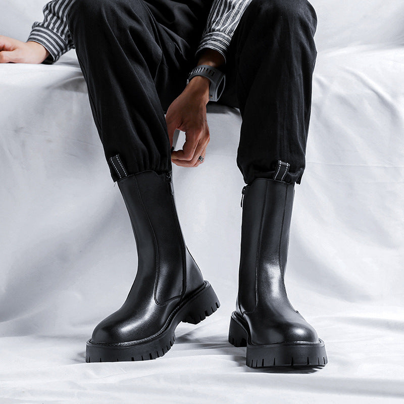 Men's Autumn Trendy Thick-soled Chelsea Martin Boots