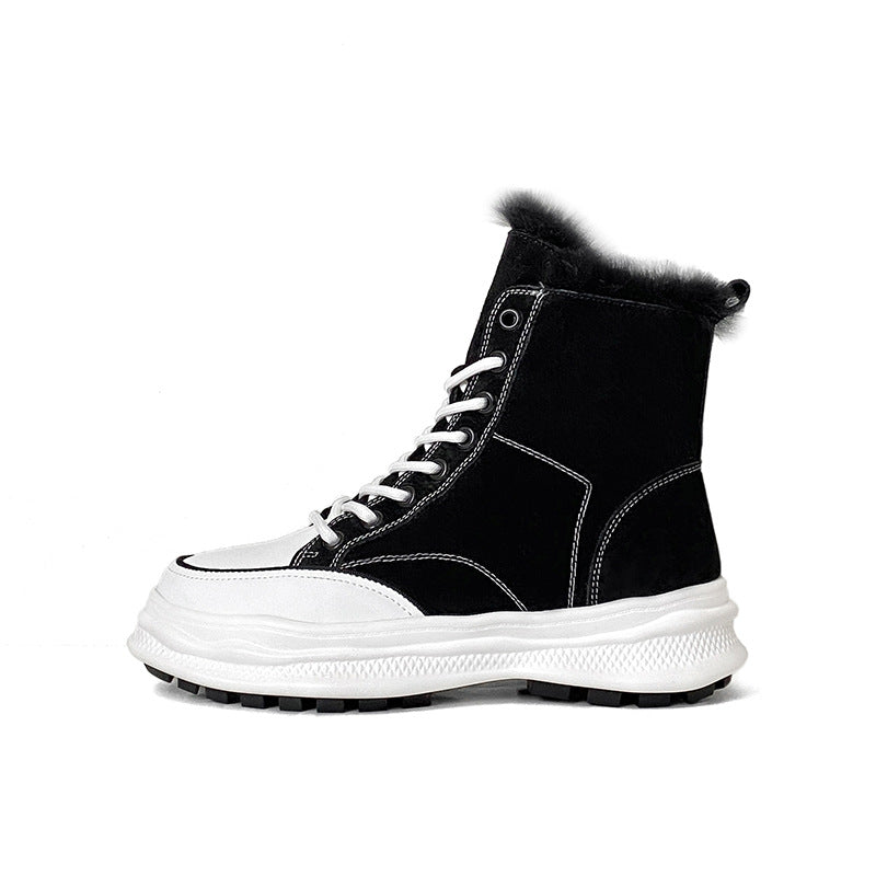 Women's Fur Warm High Integrated Comfortable Stylish Casual Shoes