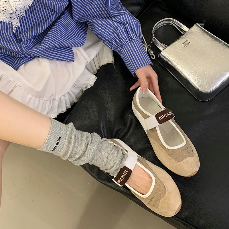 Women's Small Height Increasing Insole Vintage Mary Jane Women's Sports Shoes
