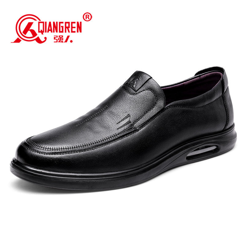 Men's Strong Cowhide Soft Bottom Surface Commuter Lightweight Men's Casual Leather Shoes