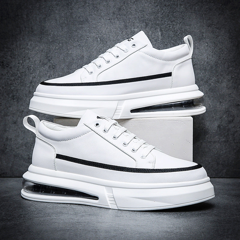 Men's Autumn Invisible Elevated Shock Absorbing Air Cushion Skateboard Sneakers
