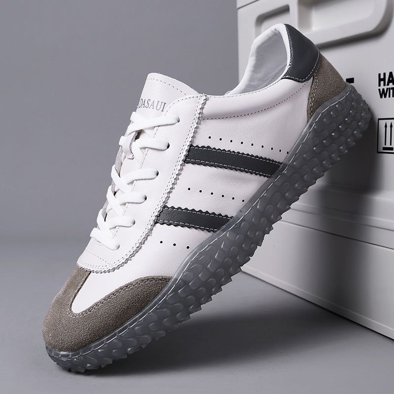 Glamorous Men's Autumn Breathable Fashion White Men's Board Shoes