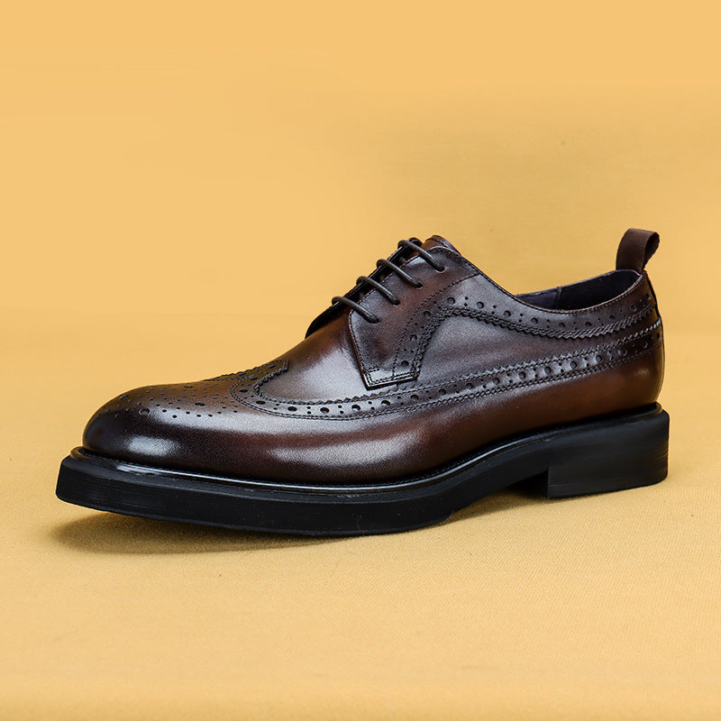 Men's Big Toe Business Warm Slugged Bottom Casual Shoes