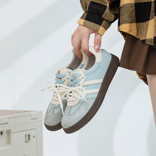 Women's German Training Autumn Two Bars Trendy Sneakers