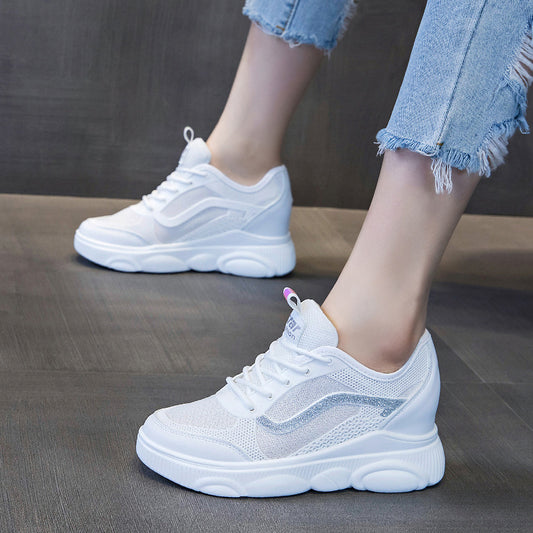 Women's Summer Matching Dress Versatile Breathable Height Casual Shoes