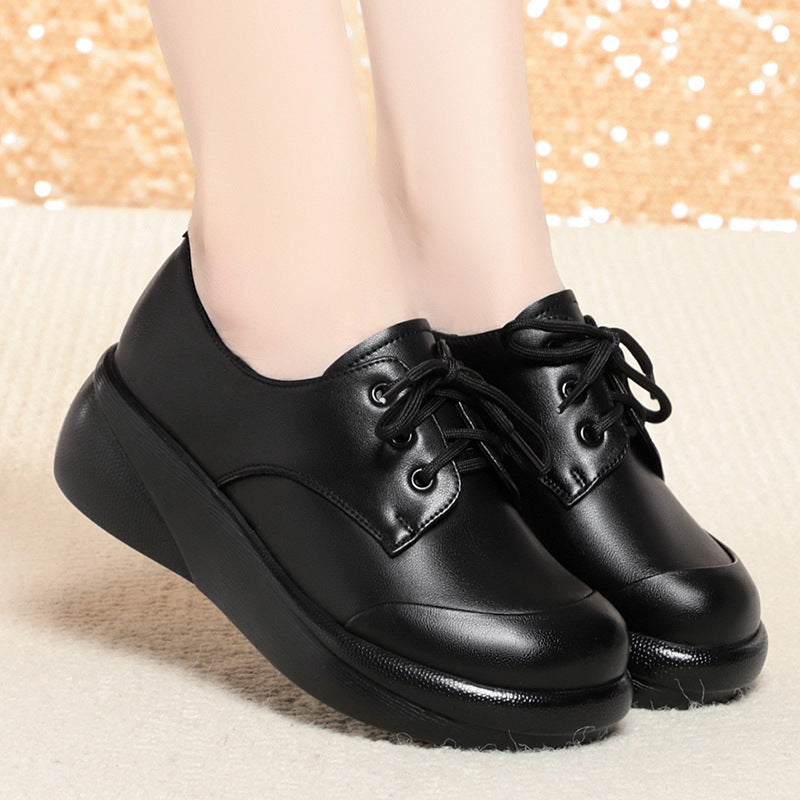 Comfortable Soft Bottom Retro Mom Round Casual Shoes