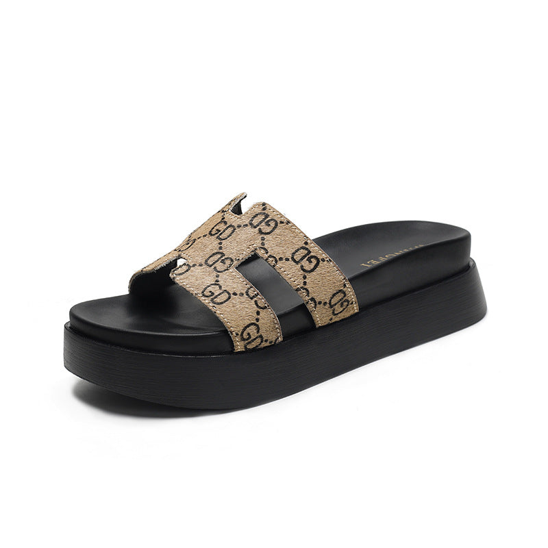 Women's Summer Outer Wear Chunky Thick Bottom Women's Shoes
