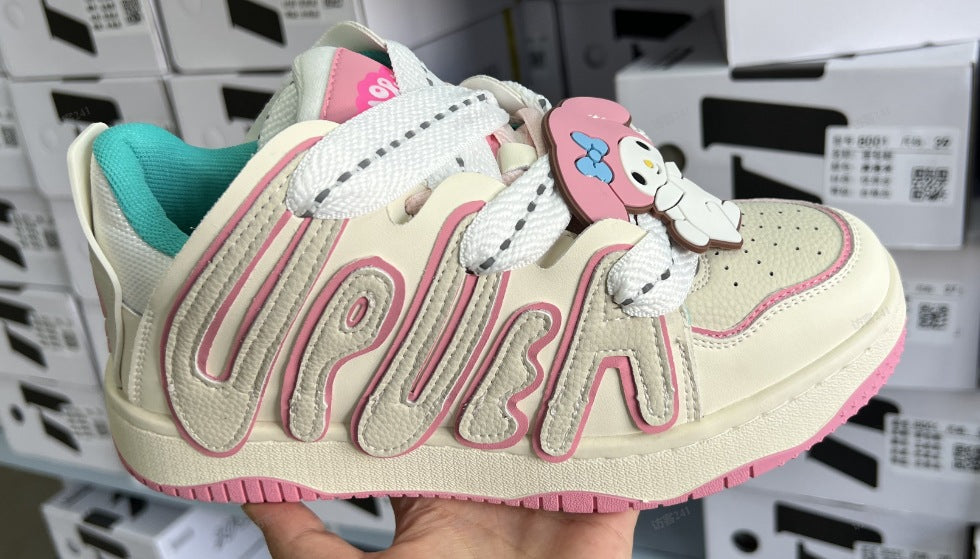 Women's & Men's Fashion Mike Big Eye Monster Bread Thick Bottom Versatile Sneakers
