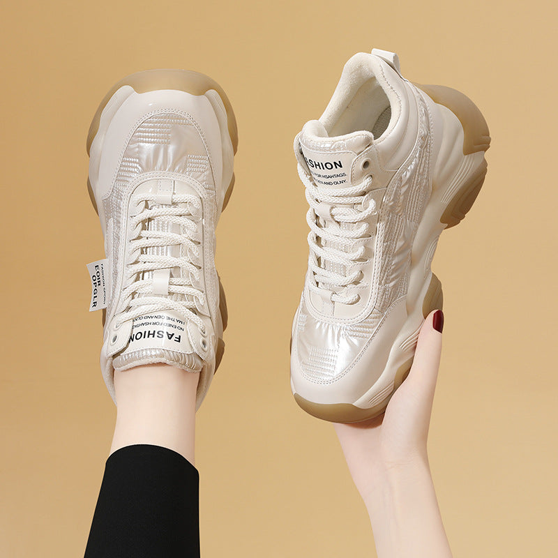 Women's Make Up Black Running Shock Absorption Sneakers