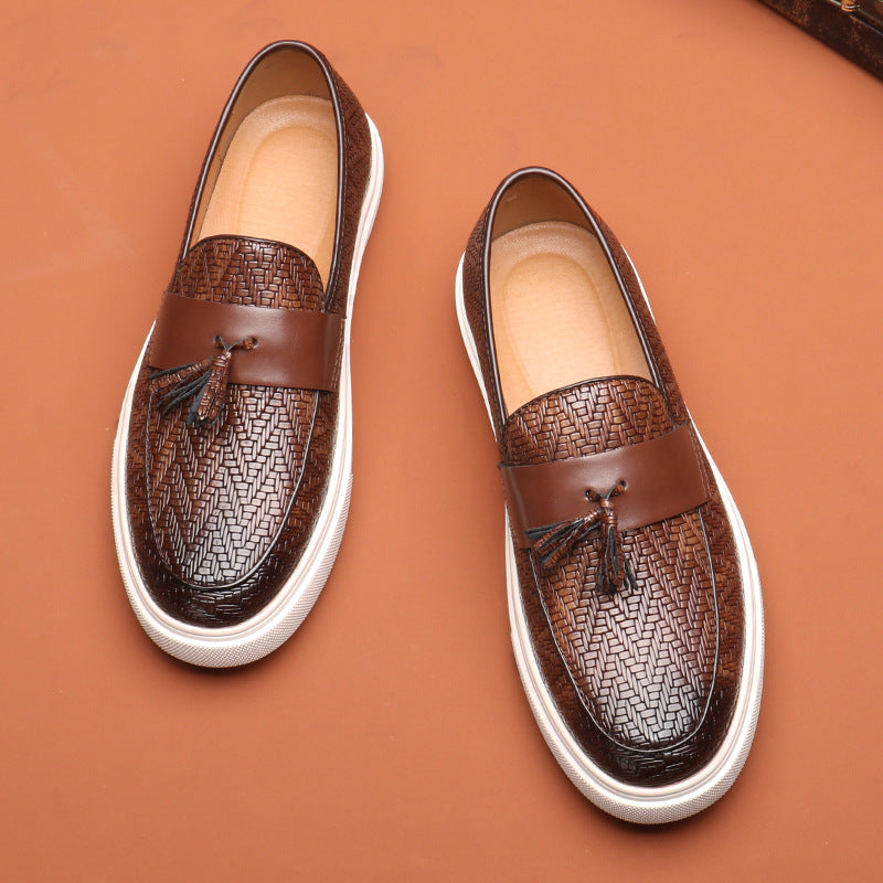 Men's British Style Slip-on Tassel Versatile Fashion Loafers