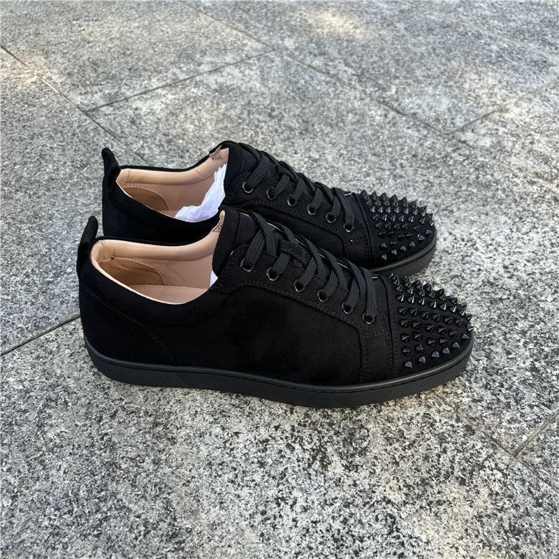 Women's & Men's Red Sole Head Nail Couple Rhinestone Trend Men's Casual Shoes