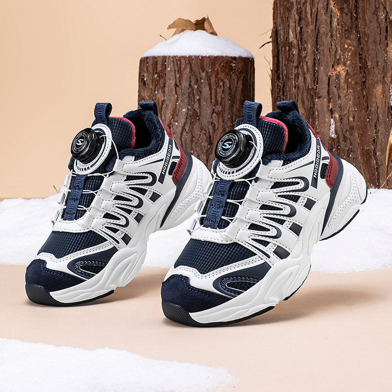 Winter Rotating Buckle Dad Thin Veet Casual Shoes