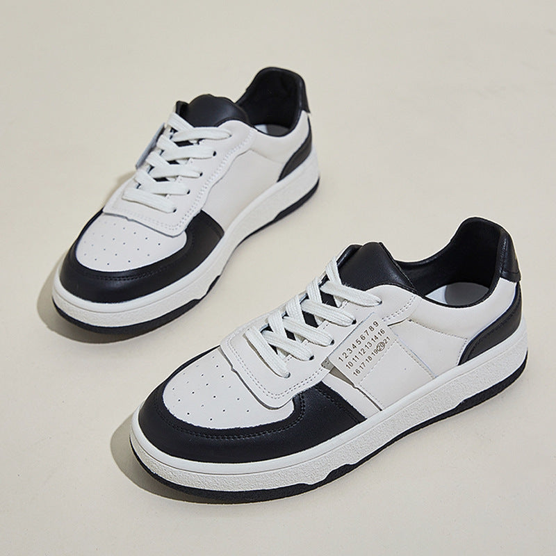 Women's White Genuine Flat Sports Pumps Plus Women's Casual Shoes