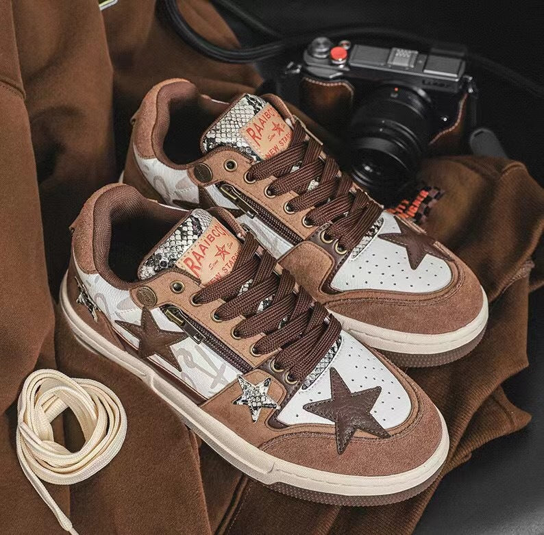 Women's & Men's Platform Height Increasing Niche Hip Hop Sneakers