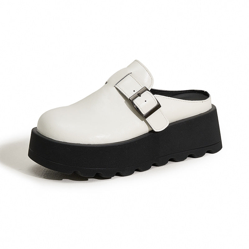 Women's Toe Cap Half Outer Wear Stylish Height Slippers