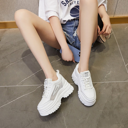 Women's Platform Height Increasing Insole Slip On Sneakers