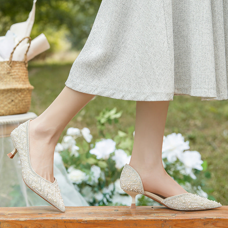 Bridesmaid Not Tired Feet Wedding Bridal Pumps Women's Shoes
