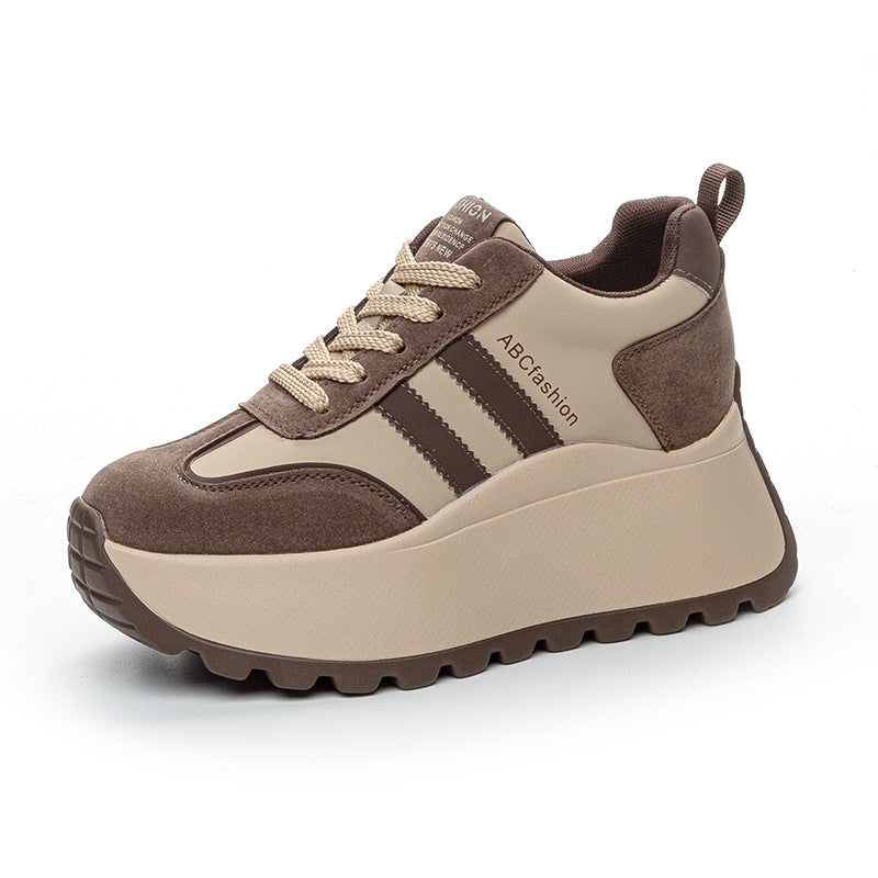 Women's Fashionable Thick Bottom Increased Fashion Letters Women's Casual Shoes