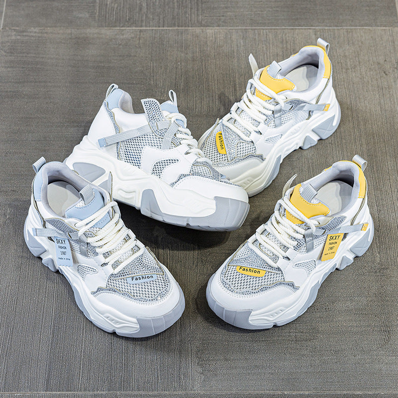 Women's Summer Platform Korean Style Rhinestone Dad Women's Casual Shoes