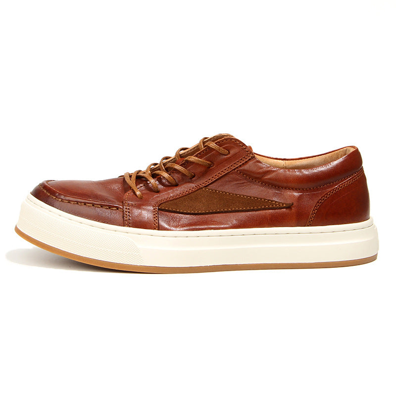 Men's Charming Washed Horse Retro Distressed Sneakers