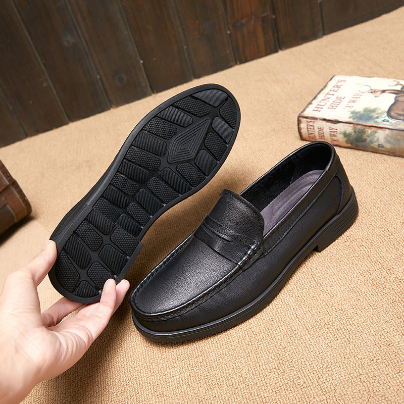 Men's Autumn Genuine Light Soft Comfortable Slip-on Casual Shoes