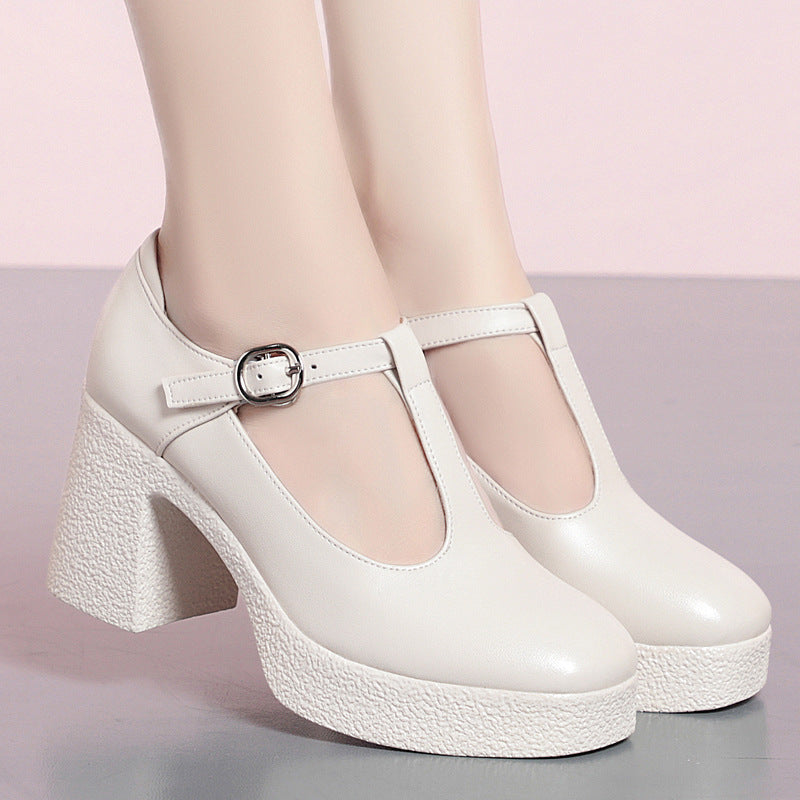 Women's Genuine Cheongsam Catwalk Soft Bottom High Platform Pumps Mother Men's Shoes