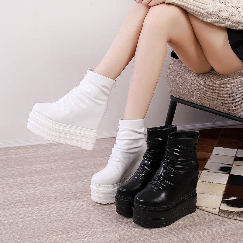 Nightclub Martin Thick Bottom Inner Height Boots