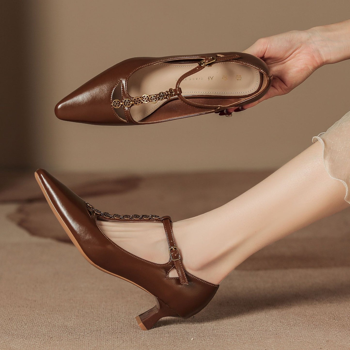 Women's Summer High High-grade Vintage Mary Jane Women's Shoes