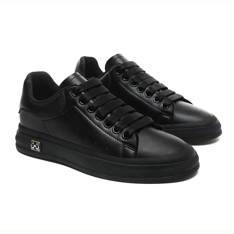 Women's & Men's High-grade White Platform Height Increasing Insole Versatile Men's Board Shoes