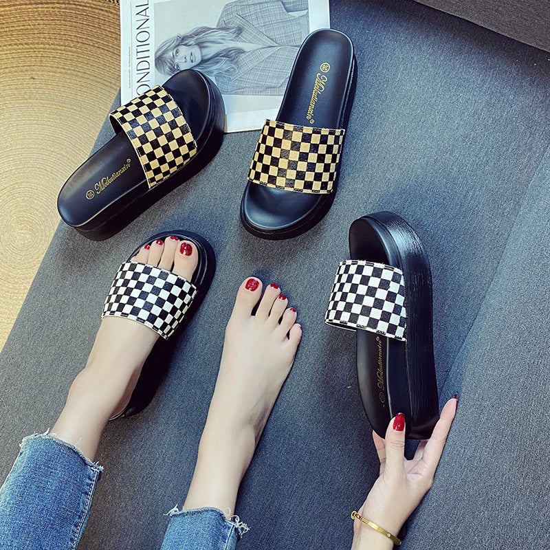 Women's Genuine Platform Summer Outdoor Fashionable Fairy Slippers