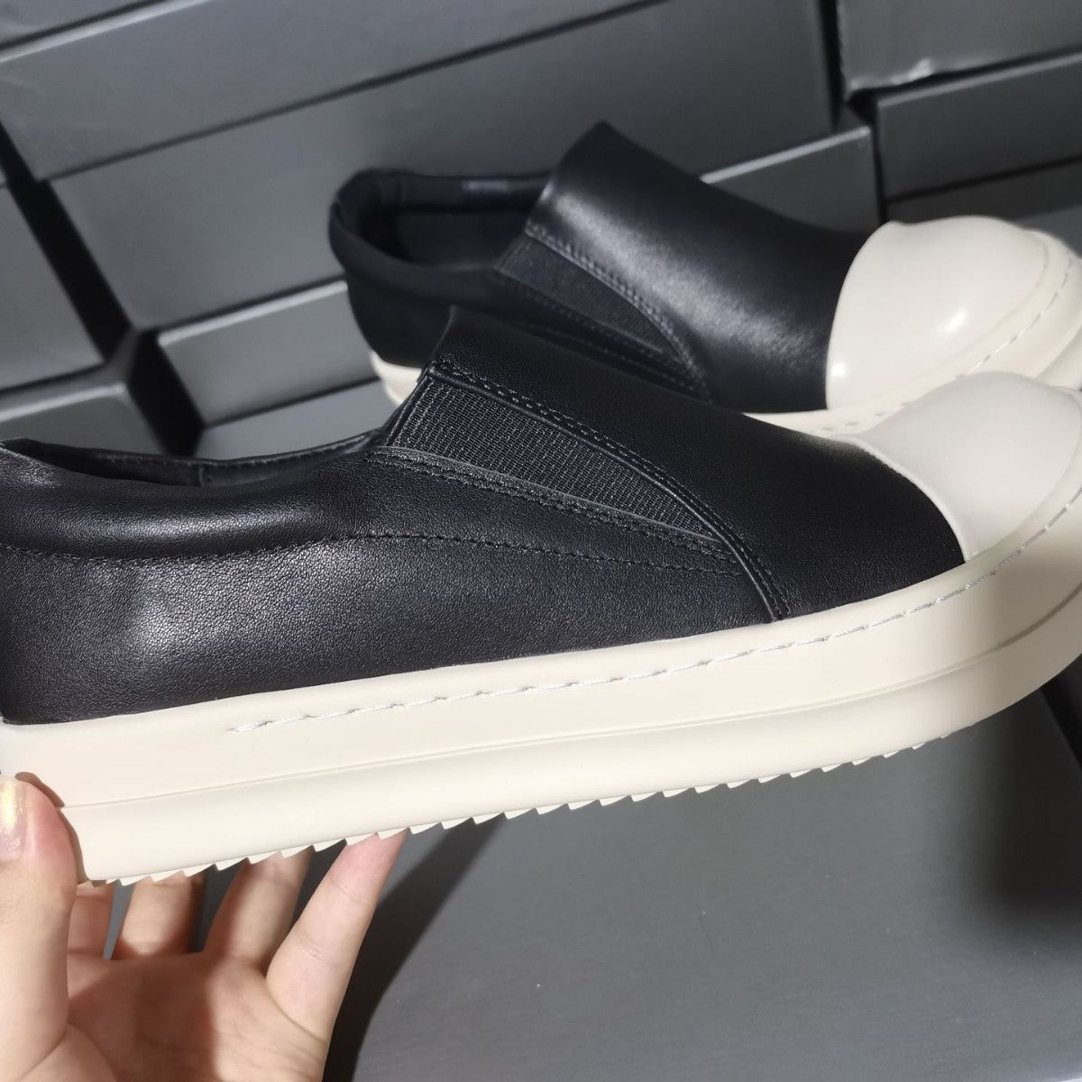 Women's & Men's Sports Leisure Slip-on Surface Thick Sole Sneakers